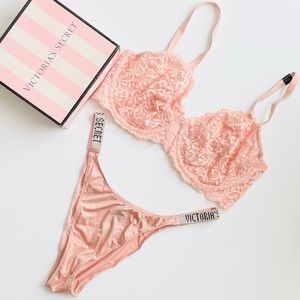 36DDD XL Victoria’s Secret beige bra set